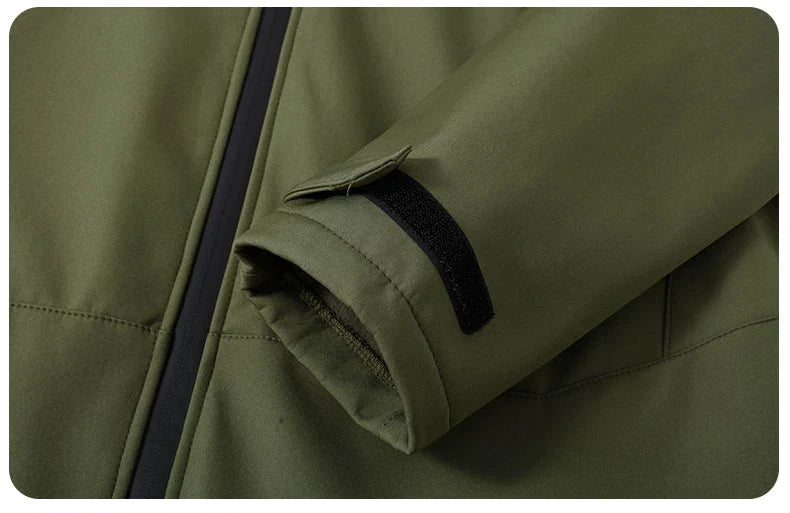 Waterproof Windbreaker Jacket Men 12XL 13XL Plus Size Camp Jacket Coat Male Fashion Casual Fleece Jackets Big Size 13XL