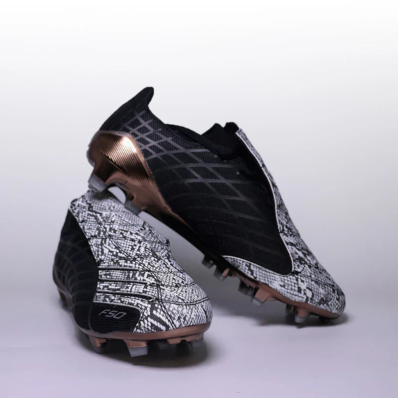 High Quality Mens Soccer Shoes F50 Training Non-Slip Turf Soccer Cleats Boys TF/FG Football Sneakers Chuteira Campo 39-45
