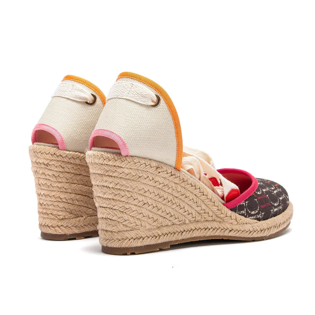 Women's Sandals 2025 New Hemp Bottom Slope Heel Sandals Comfortable and Breathable Holiday Beach Women's Shoes 8CM
