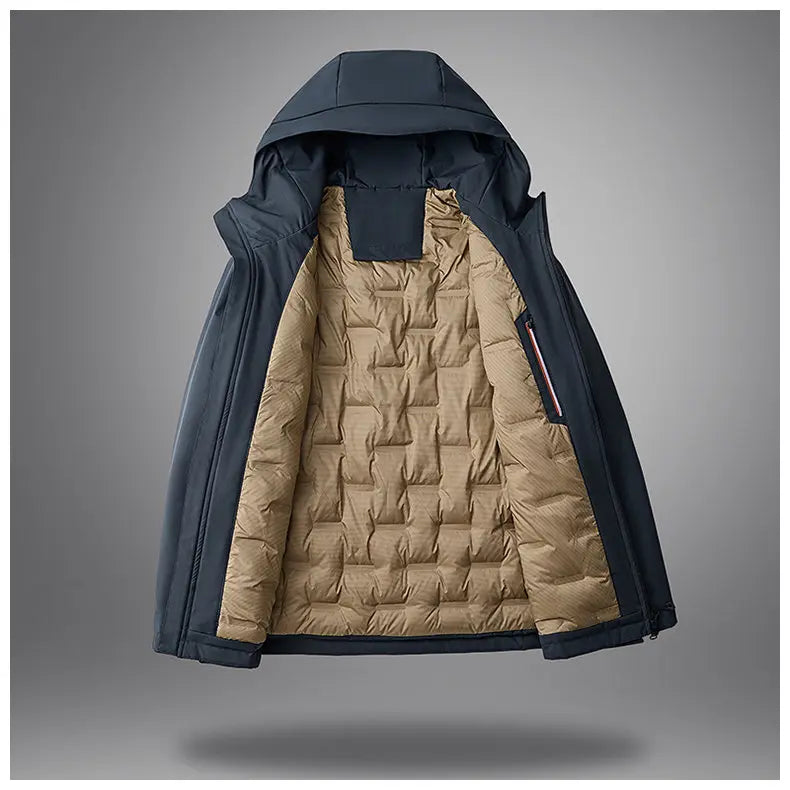 90% White Duck Down Men's Waterproof Windproof Warm Down Jacket 2025 Winter Jacket Casual Thick High-quality Clothing