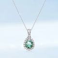Luxury 925 Sterling Silver Real 5ct Moissanite Pendant Necklace for Women Anniversary Party Diamond Necklaces Fine Jewelry