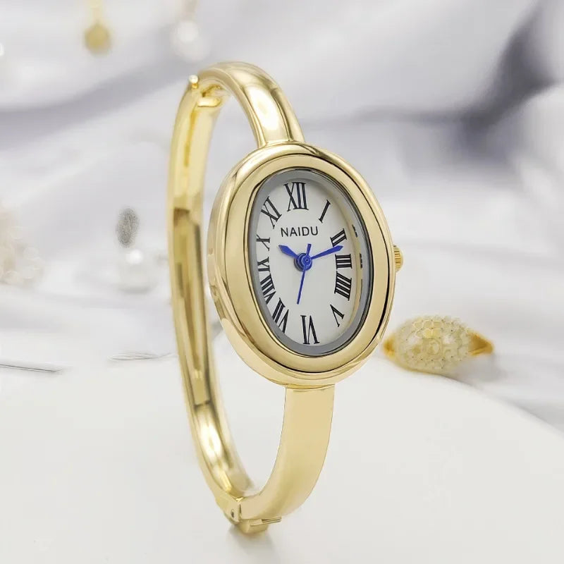 Brand Quartz Watch for Women Luxury Gift Girl Wristwatches Ladies Bracelet Wristwatches Stainless Steel Strap Small Dial Watch