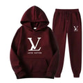 A new autumn and winter men's sportswear and long pants 2-piece set for outdoor fashionable jogging men's casual wear