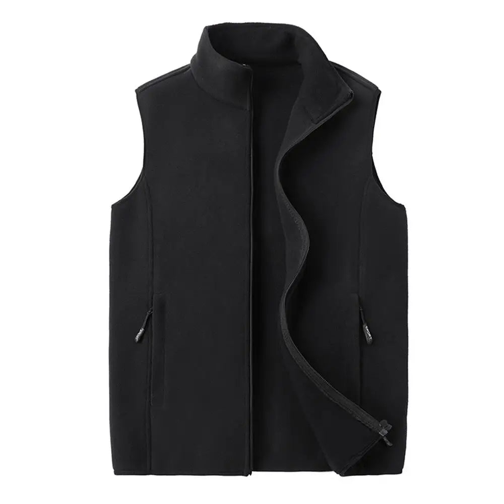 Autumn Fashion Plus Size Male Warm Waistcoat Fleece Vest Men's Lamb Cashmere Warm Sleeveless Coat Men Brand Clothing Winter Vest