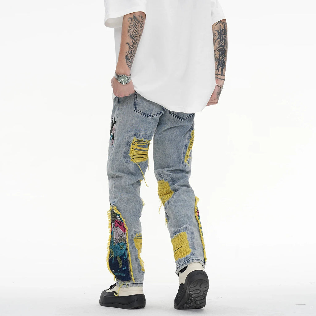 Denim Ripped Jeans for Men