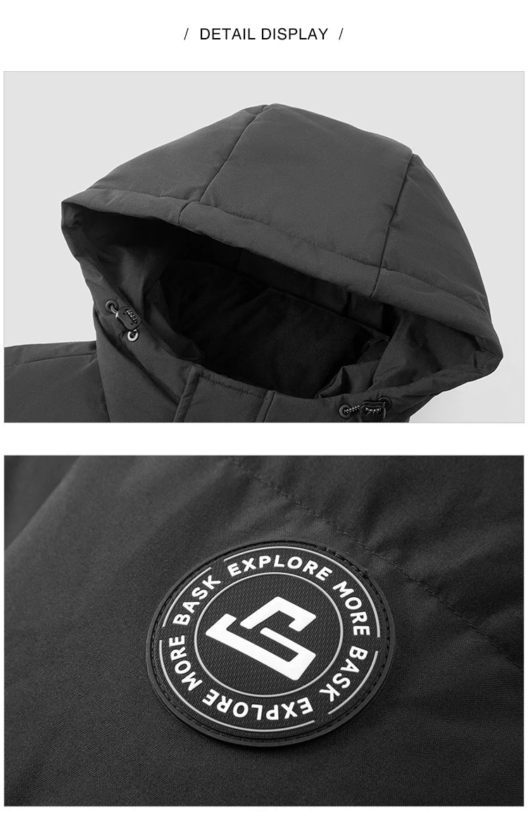 Down Jacket Men 2026 Winter New Hooded Mid-Length Thick Versatile Coat