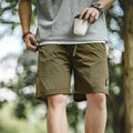 Outdoor Men's Quick-Dry Shorts Lightweight Casual Elastic Waist Drawstring Shorts Loose Fit Running Contrast Summer Shorts