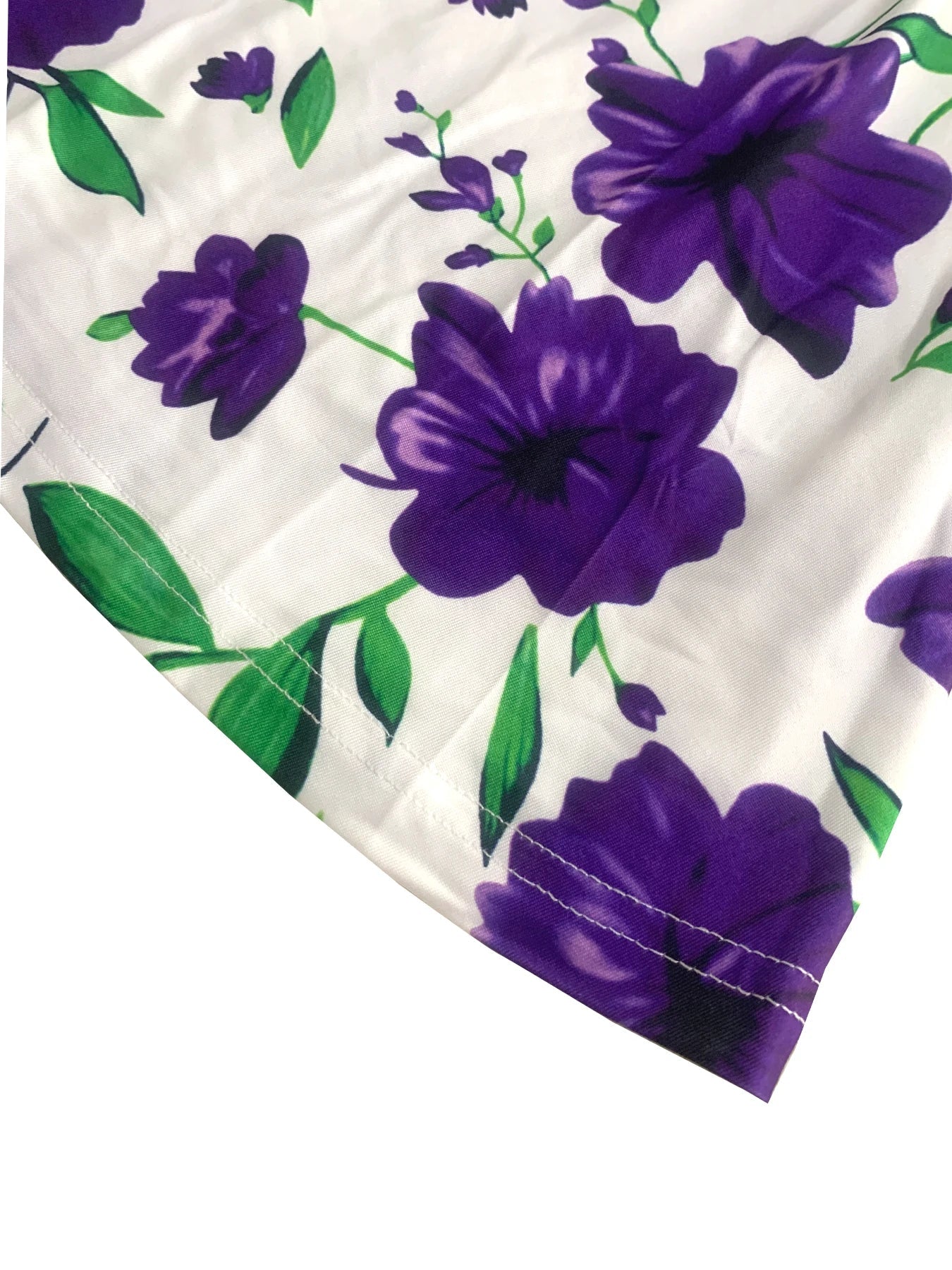 Summer new V-neck slim fit elastic waist women's dress with floral patchwork design, suitable for beach vacations