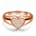 D VVS1 Heart Moissanite Engagement Ring 925 Sterling Silver Plated 18k White Gold Diamond Rings for Women Brithday Gift