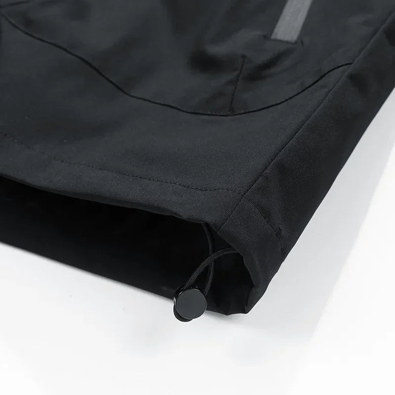 Softshell 8XL Men Jacket Hooded Windbreaker Trench Oversize 6XL 7XL Plus Size Waterproof Black Bomber Camping Loose Thin Coats