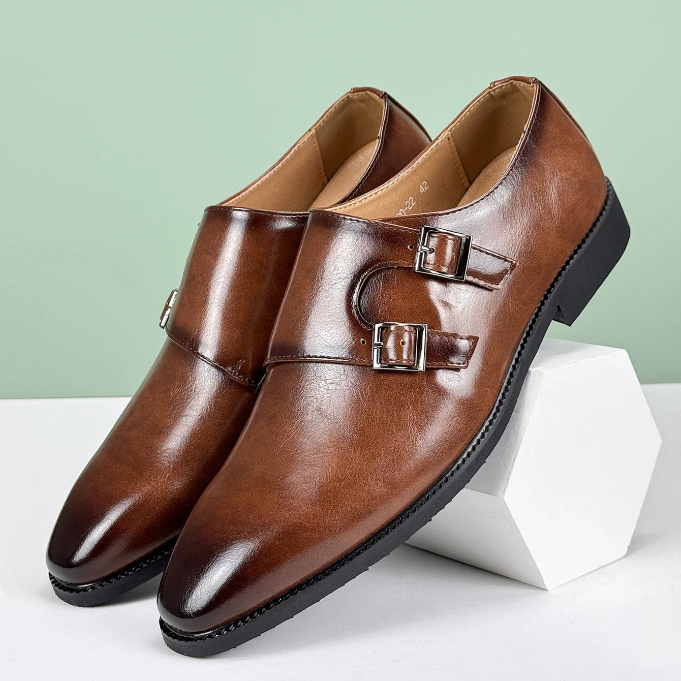 Men's Breathable Casual Leather Shoes – Soft Slip-On Walking Loafers for Everyday Wear