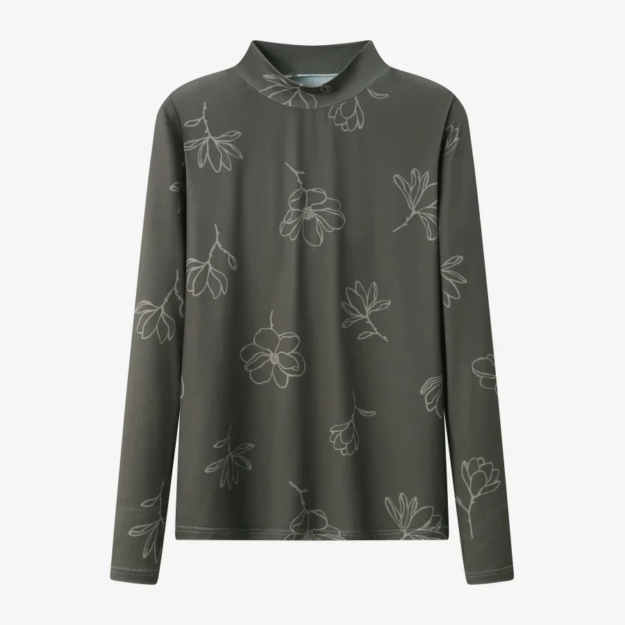 AW25 super soft high quality expensive cupro collection shirt + slip dress + skirt + print mockneck woman matching set