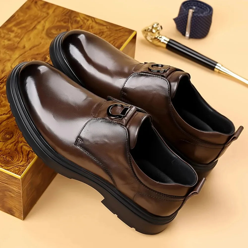 Business Men Shoes Patent Leather Man Brogues Shoes Fo Man Dress Shoe Loafers Pointed Toe Male Moccasins Plus Size Shoes for Men