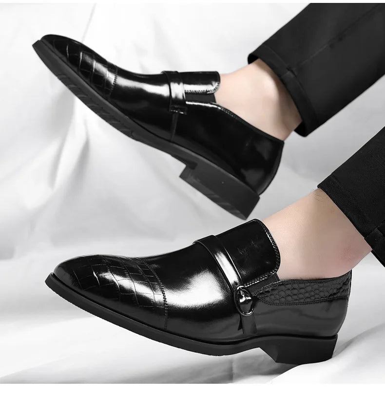Designer Cow Leather Elegant Shoes Man Summer Autumn Business Casual Wedding Shoes Male British Style Fashion Dress Shoe Man