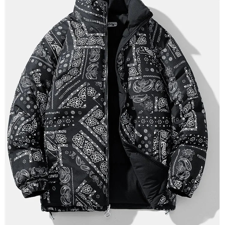 Unisex double-sided cotton padded jacket, thickened warm bread style coat, autumn winter, loose fit, M–XXL