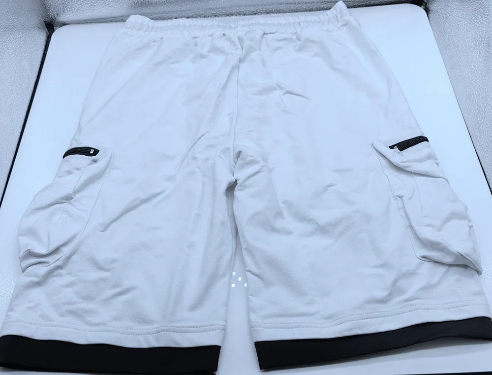 Men‘s Cargo Shorts Cotton Workout Fitness Shorts Breathable Jogger Training Gym Bodybuilding Multi Pocket Thick Shorts