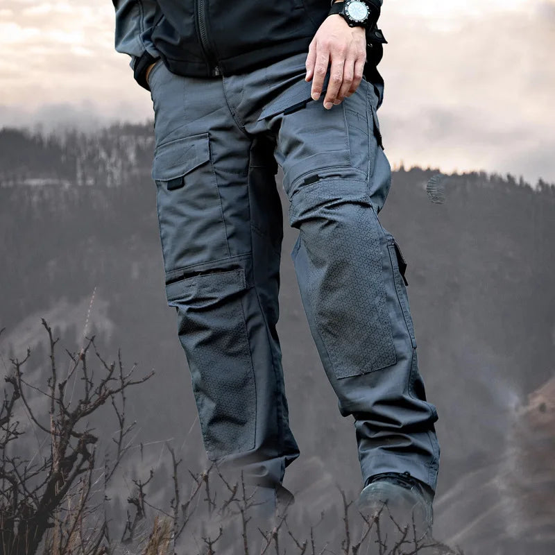 Tactical Pants For Men Casual Multi-Pockets Cargo Trousers Quick Dry Outdoor Waterproof Work Trousers Wear-Resistant Overalls
