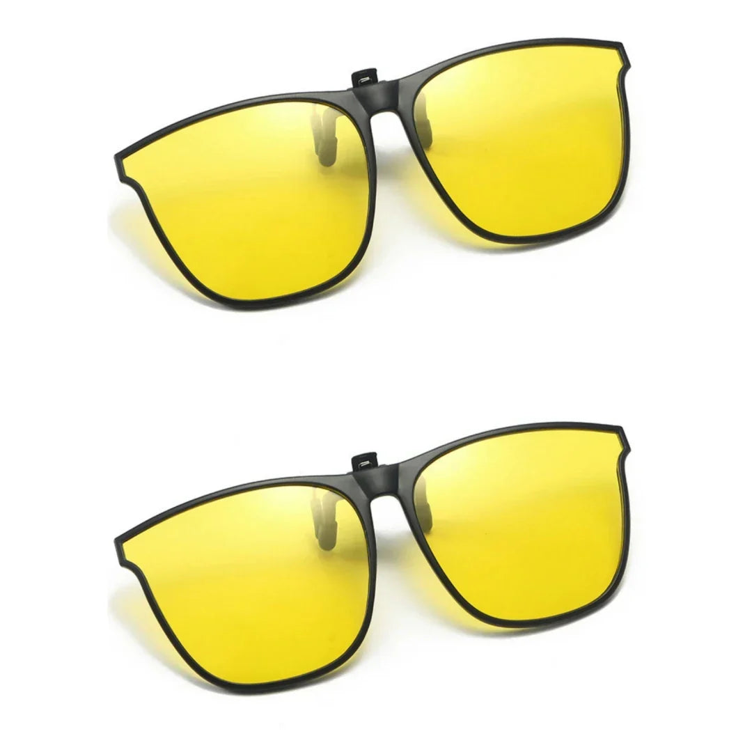 New PC Clip Sunglasses for Outdoor Fishing and Driving. Clip Sunglasses for Day and Night Use.
