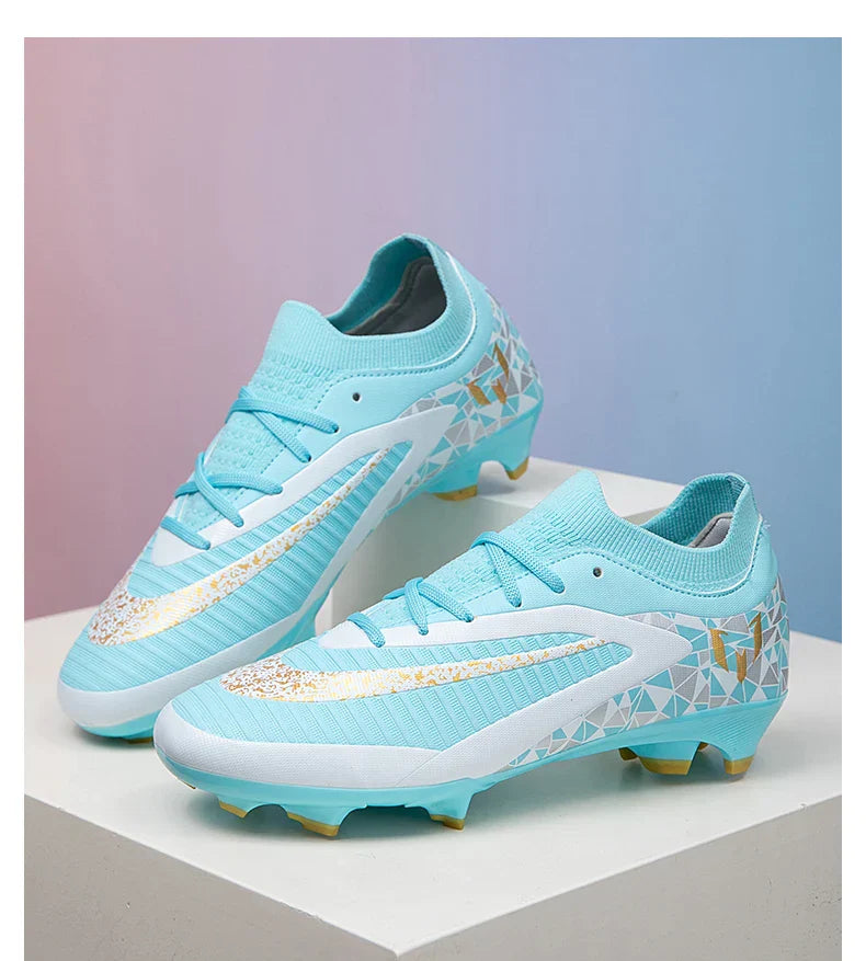 New Kid Match Boys Football Boots Sports Shoes Match Soccer Shoes Outdoor Sneakers Professional Non-Slip Comfortable Unisex