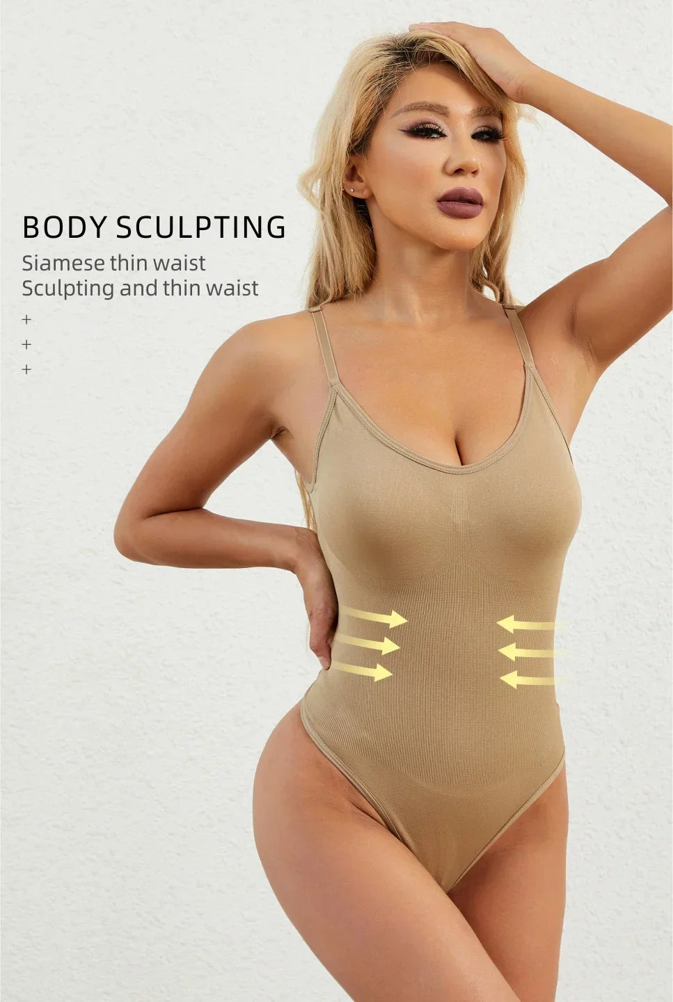 Women Push Up Shapewear Thong Bodysuits Corset Slimming Tummy Control Body Shaper Butt Lifter Open Crotch Fajas Shapers Corsets