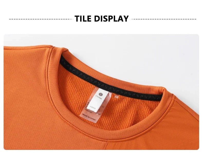 SBWL 2026 Warm Fitness Jacket High-Quality Outdoor Sports Top with Stand-Up Collar for Autumn/Winter Running Long-sleeved Tshirt