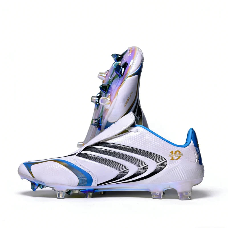 F50+ Professional Mens Soccer Shoes Training Non-Slip Turf Soccer Cleats Boys TF/FG Football Sneakers Man Chuteira Campo 39-45