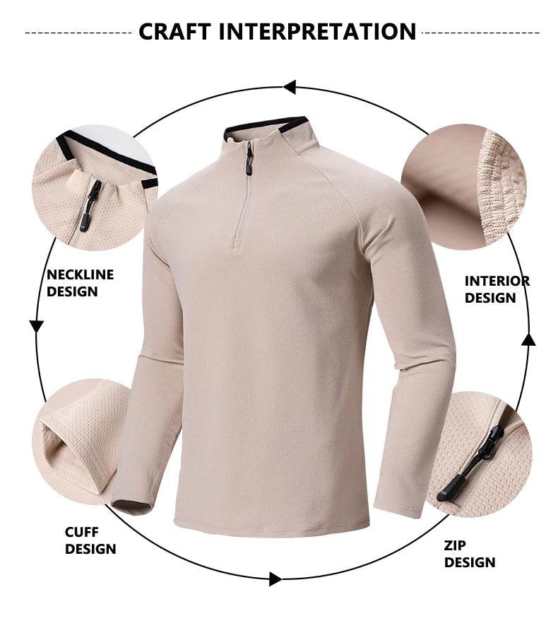 SBWL New High Quality Waffle Plaid Autumn Winter With Warm Long Sleeve T-Shirt Fashion Outdoor Sports Ski Warm Shirt Tops