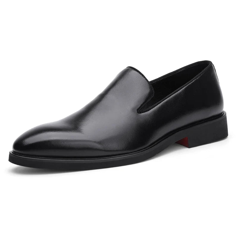 Italian brand mens Loafers Men's brown daily soft sole red sole patent leather shoes Outdoor business dress shoes big size：38-48