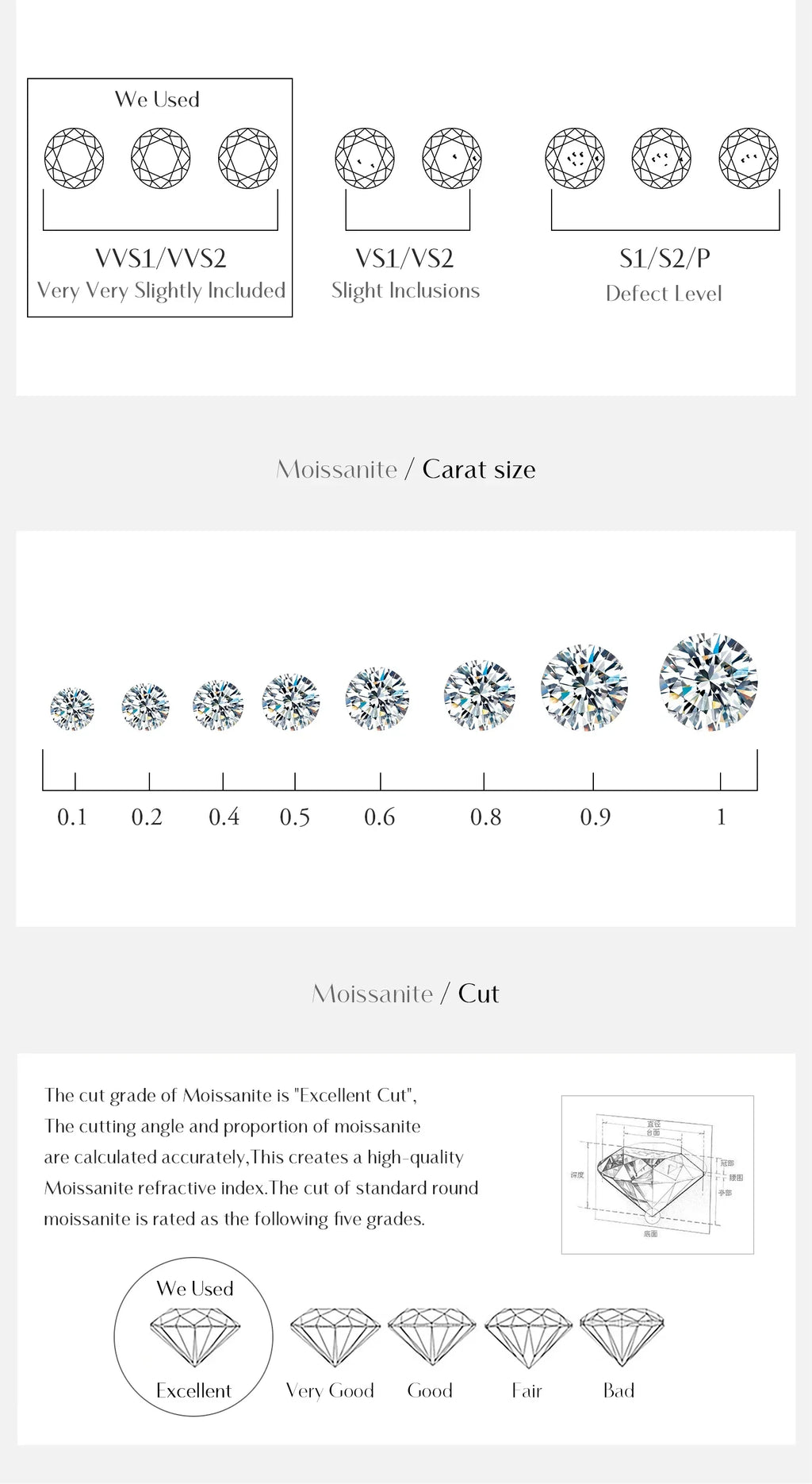 D Color VVS1 Moissanite Tennis Bracelet 925 Sterling Silver Single Classic Bracelets With Box for Women Man Fine Jewelry