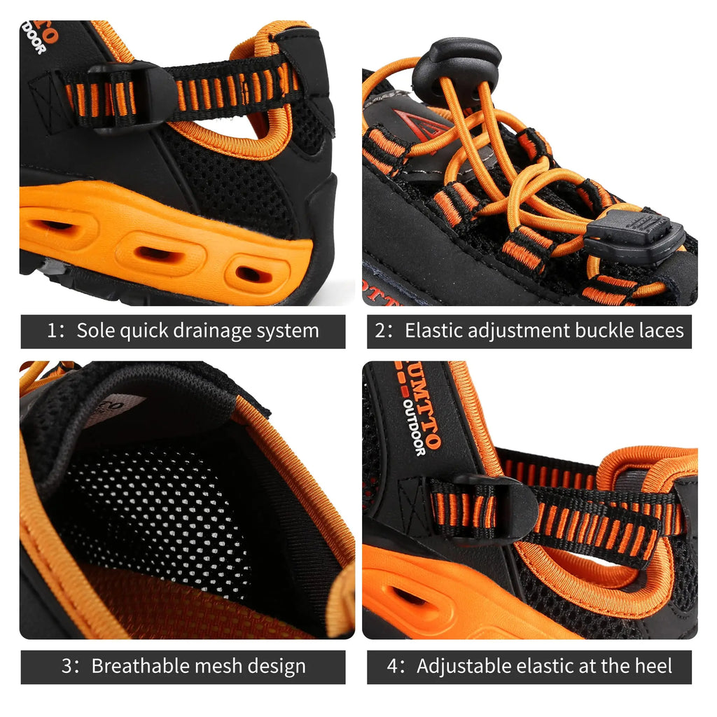 Summer Wading Hiking Shoes for Men Outdoor Man Sneakers Breathable Quick Drying Sports Trekking Beach Barefoot Mens Shoes