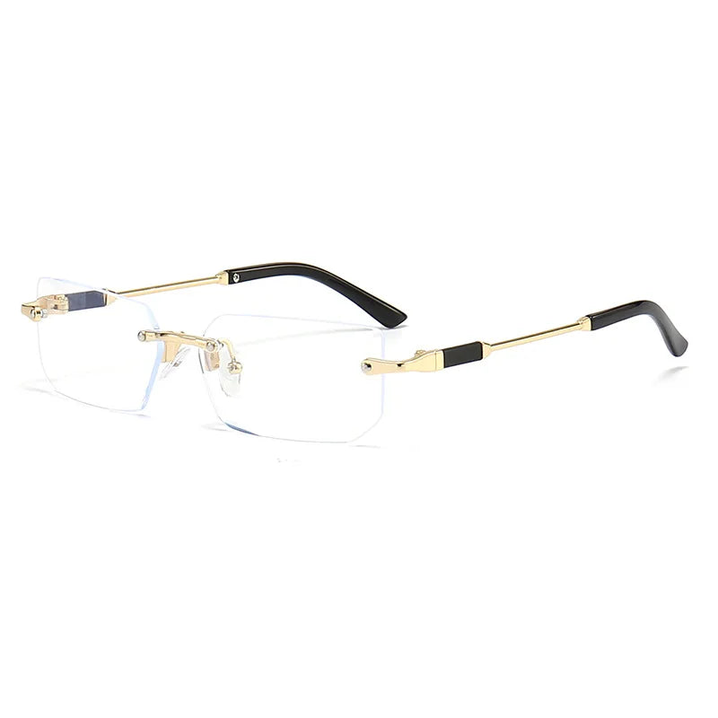 Fashion Rimless Rectangle Sunglasses Popular Women Men Shades Small Square Sun Glasses For Female Male Summer Traveling glasses