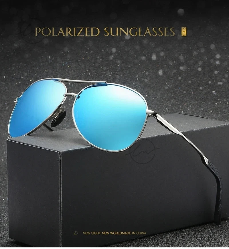 Classic Pilot Sunglasses Polarized Man Anti-Glare Safe Driving Glasses Woman Fishing Goggles Unisex UV400 Gafas De Sol
