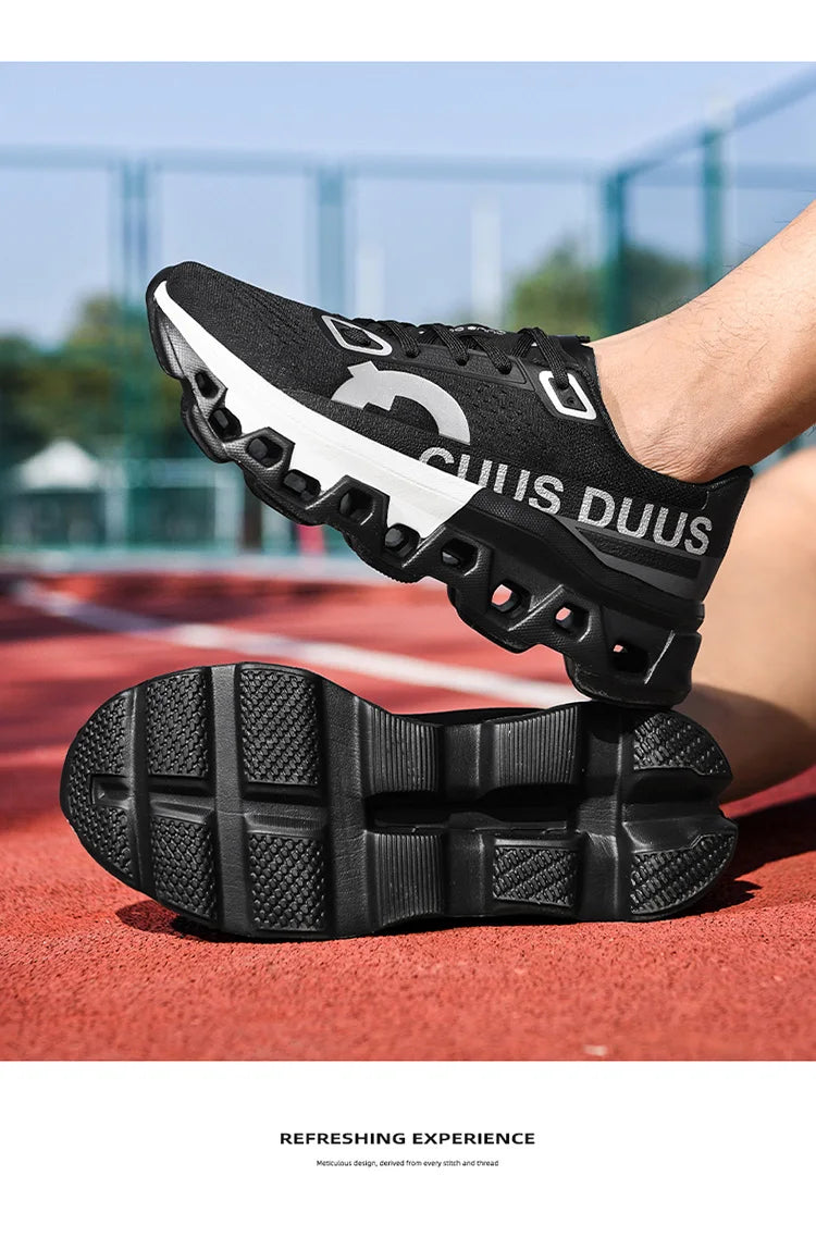 Men's Cushioning Running Shoes Lightweight Athletic Casual Sneakers Male Non-Slip Sports Shoes Outdoor Travel Walking Shoes