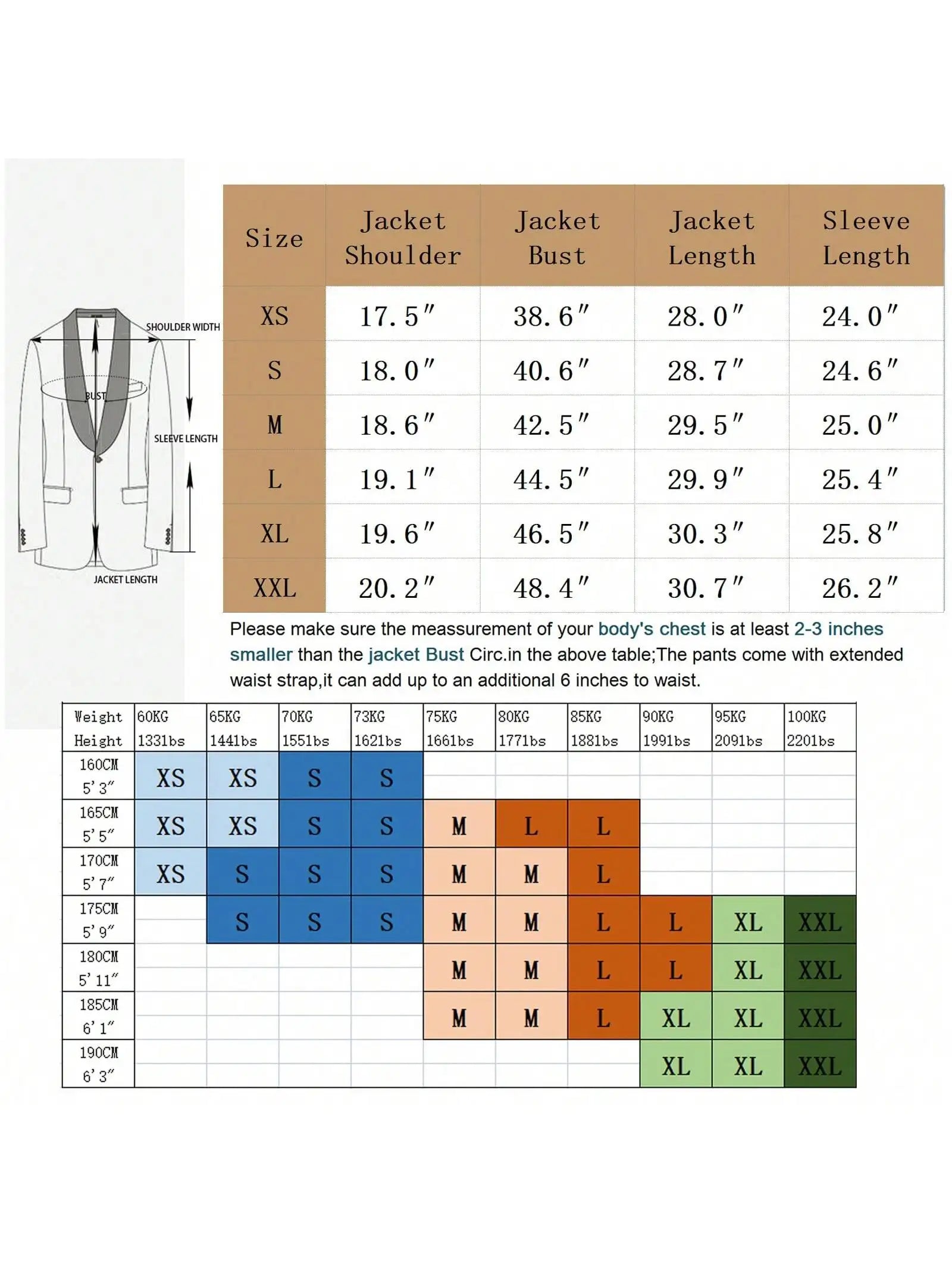 Mens 3 Piece Suit Tuxedo For Wedding