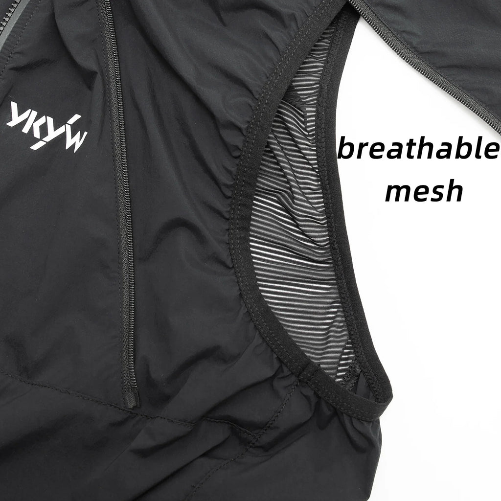 Men's Cycling 2-in-1 Jacket Waterproof Windproof Bicycle Jersey 6 pockets breathable Road Bike Gilet MTB Riding Clothes