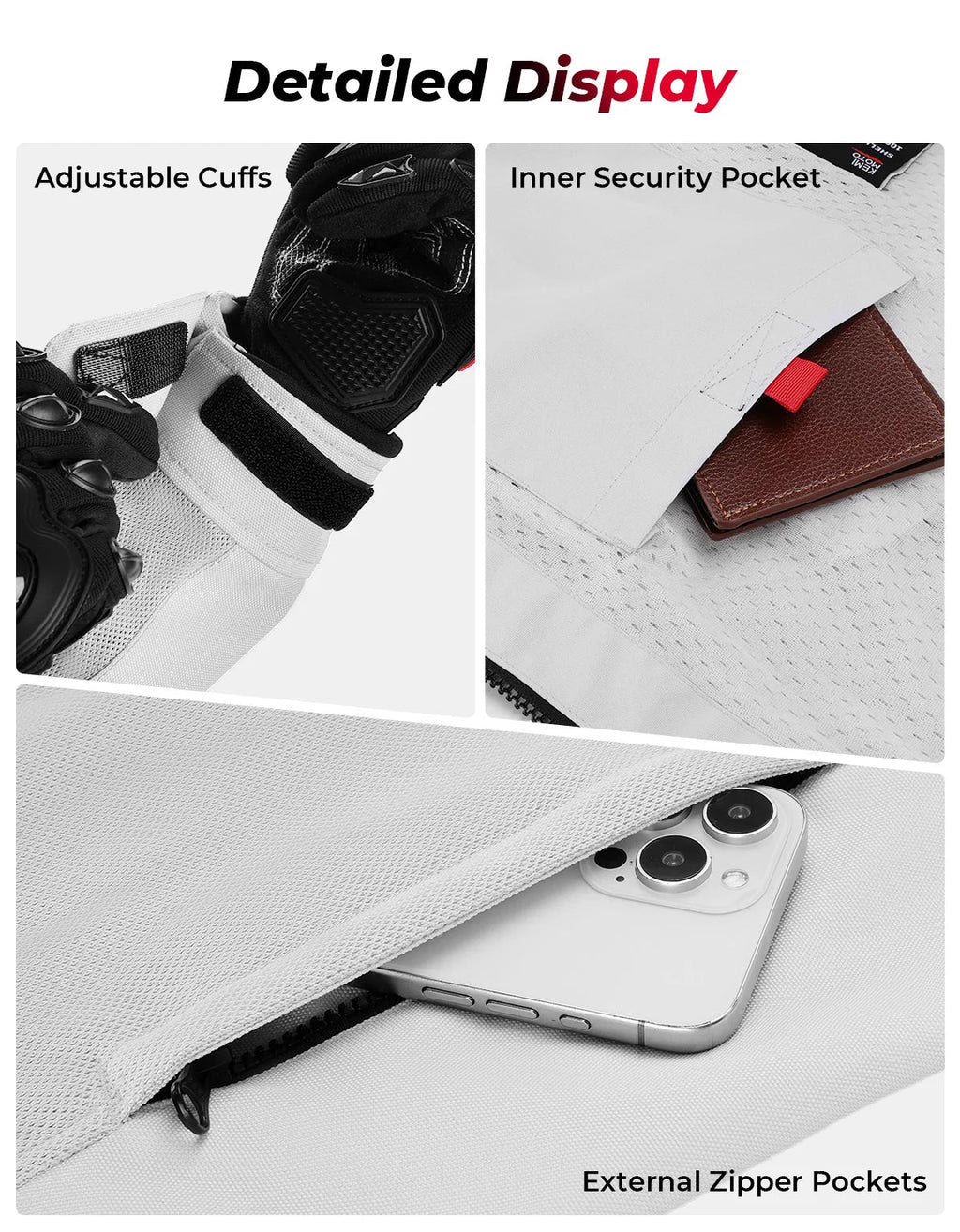 Men's Motorcycle Jacket Summer Soft Mesh  CE Certified Protector Gear Breathable Riding Cycling Outfit