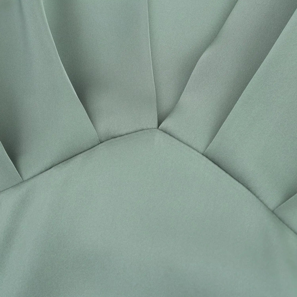 Women Elegant Solid Satin Dress Sexy V Neck Short Sleeve Midi Dress 2025 New Fashion Summer Lady Holidays Party Dress