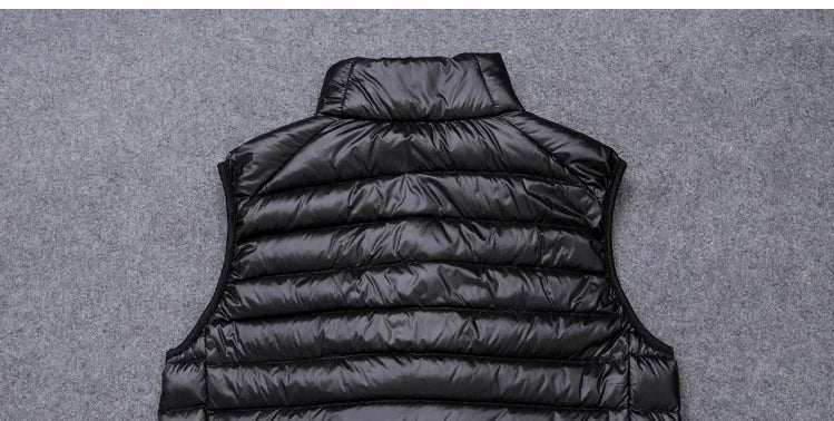 Coat Ultralight Sleeveless Puffer Vest Jacket Ultra Thin Warm Lightweight Down Jacket Waistcoat Winter Men Duck Down Vest Coats