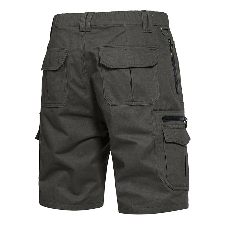 Men's Large Size Loose Casual Shorts Fashion Trendy Versatile Cotton Shorts Elastic Waist Summer Work Shorts