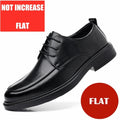 Big Size Elevator Shoes Men Leather Shoes Height Increasing Shoes For Man Increase Insole 6-8CM Invisible Heightening Lift Shoes