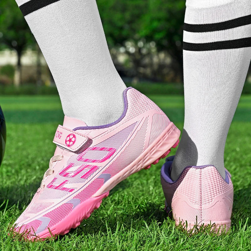 New Kid Match Boys Football Boots Sneakers Professional Non-Slip Sports Shoes Match Soccer Shoes Outdoor Comfortable Unisex