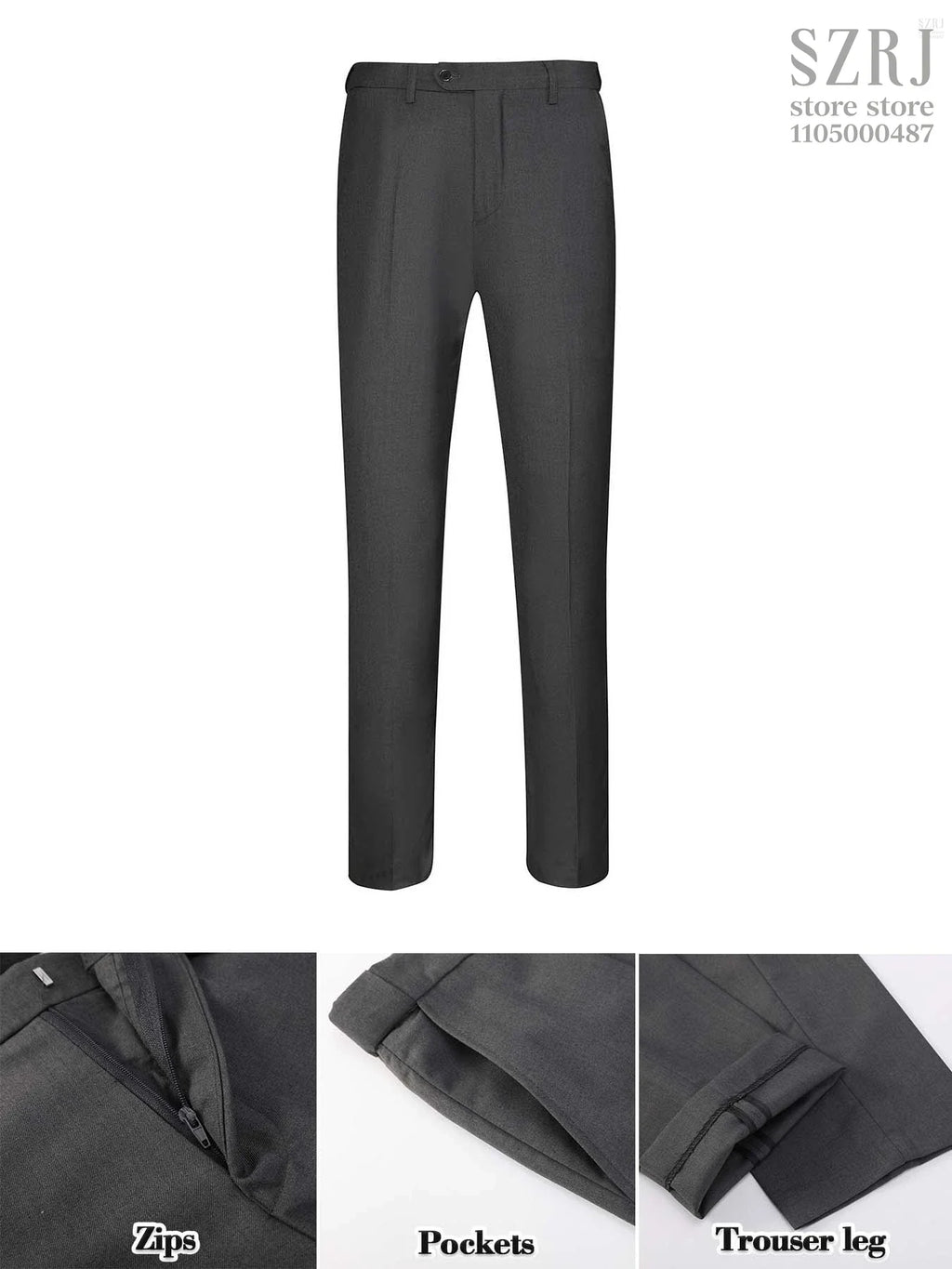 4pcs Men's Tuxedo Set:Classic Lapel Blazer,Vest,Pants&Tie High-Quality,Adjustable Waist.For Parties,Weddings, Proms. Comfy Fit.