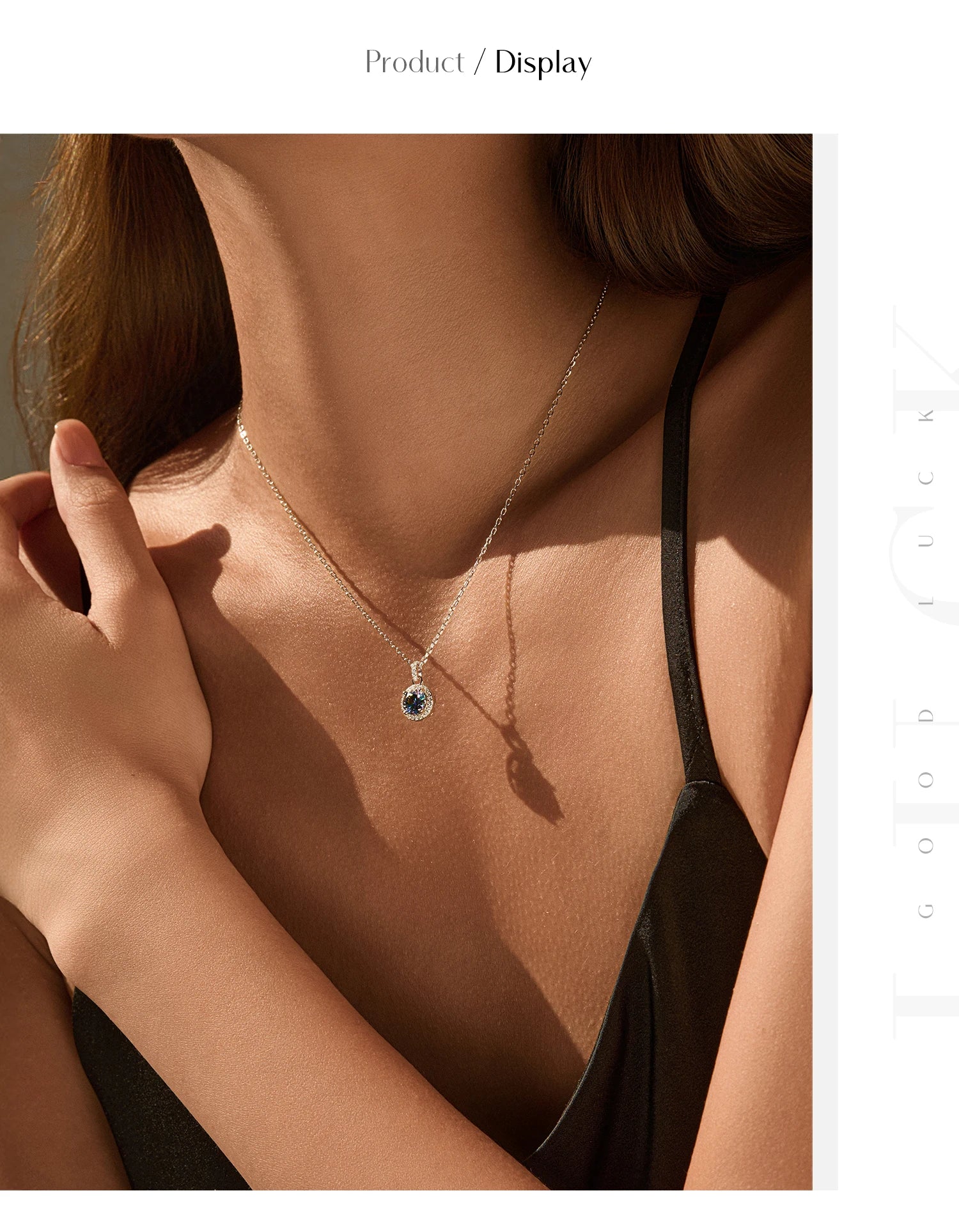 1CT Multicolor Round Moissanite Necklaces 925 Sterling Silver Luxury Classic Pendant Necklace For Women Fine Jewelry