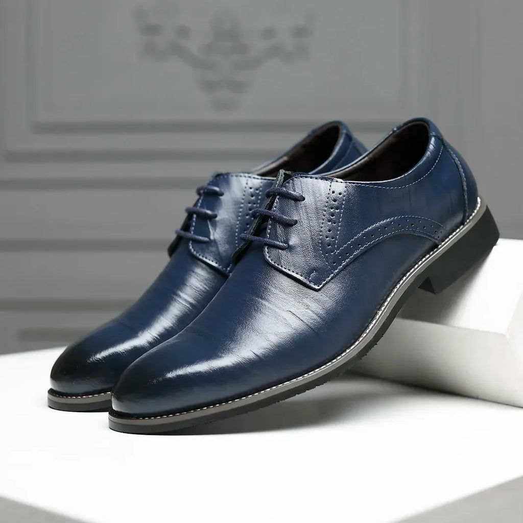 Men's Classic Leather Dress Shoes – Fashionable Formal Footwear for Office & Events