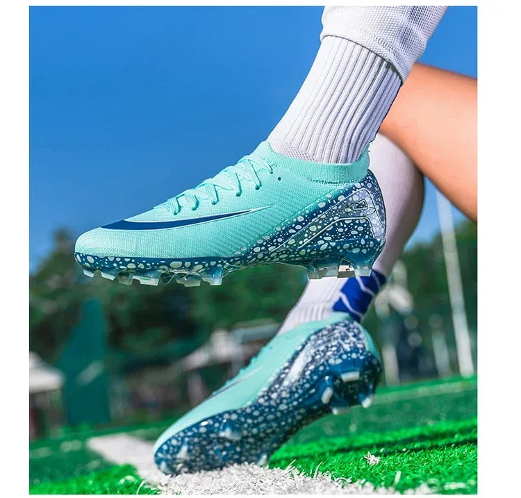 New Men Women Professional Football Boots Cleats Grass Training Match Sport Soccer Shoes FG/TF Ultra-light Non-slip Unisex