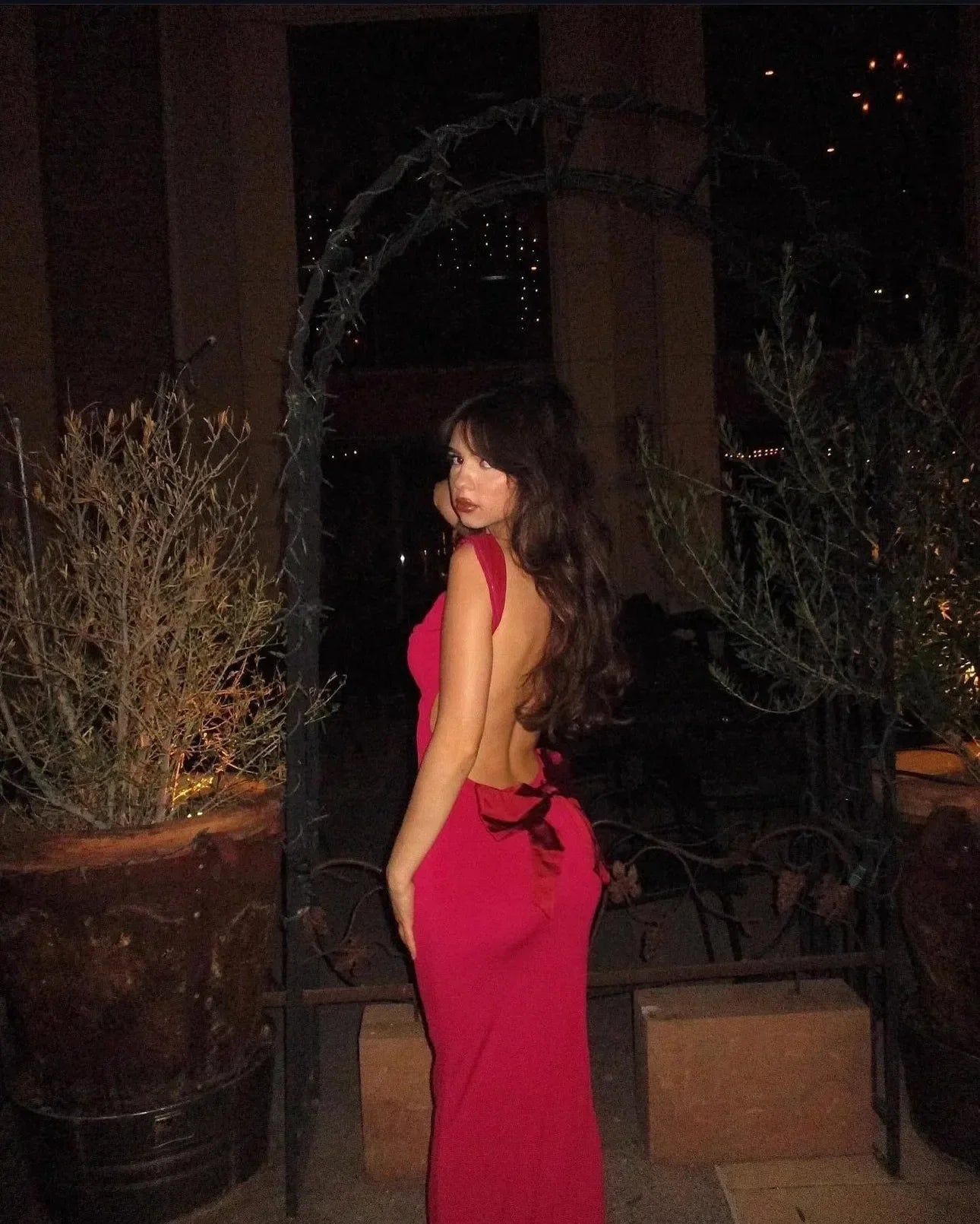 Oligai Maxi Elegant Party Dresses 2025 Red Sleeveless Long Dresses Holiday birthday Robe Sexy Clothes for Women with Bow