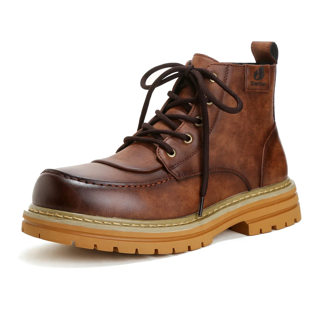 Fashion Mens Boots Yellow Daily Casual Boots