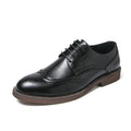 Handmade Mens Wingtip Oxford Shoes Grey Leather Brogue Men's Dress Shoes Classic Business Formal Shoe for Men Chaussure Hommes