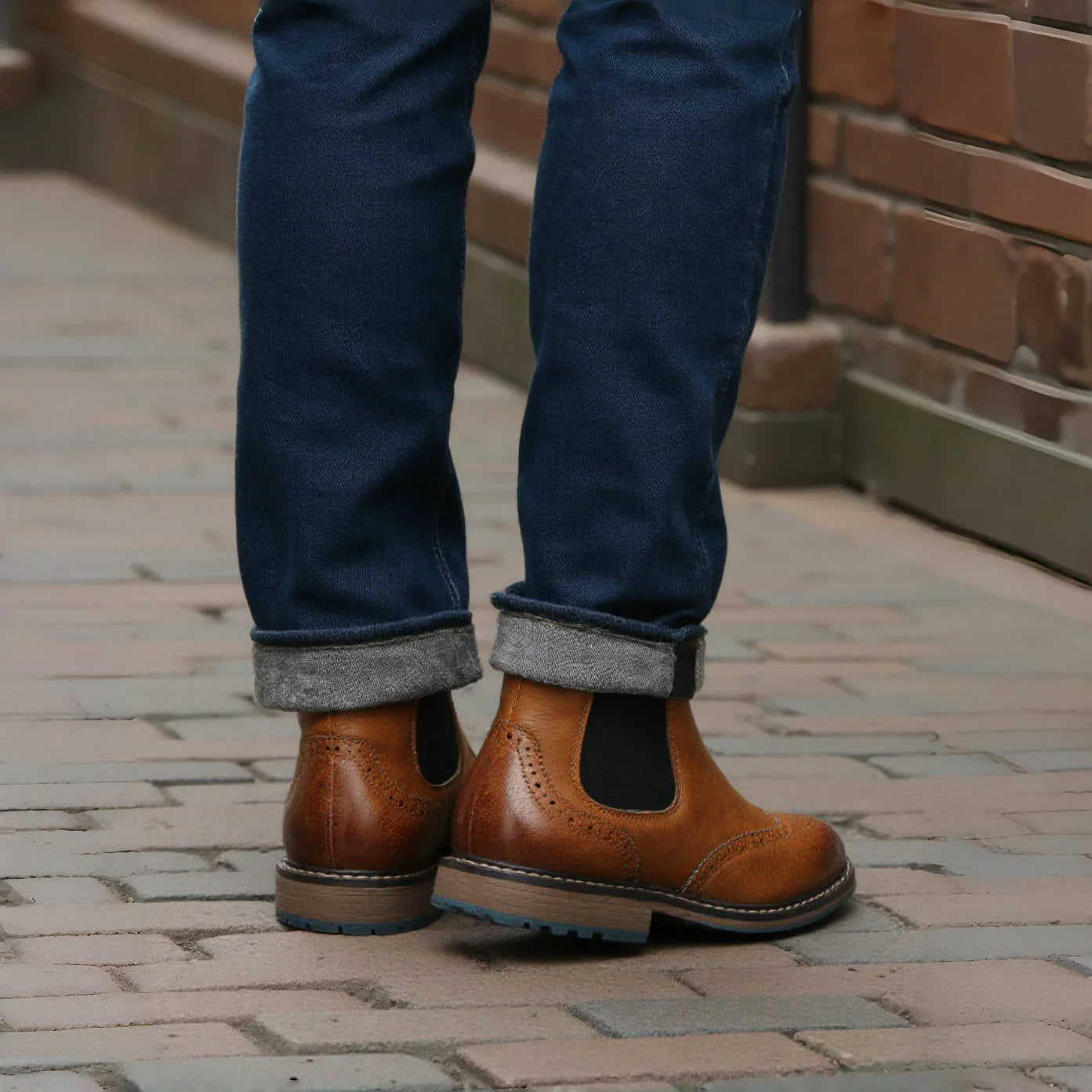 Brogue Chelsea Men Boots