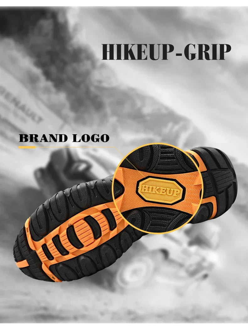 Non-slip Men Hiking Shoes Breathable Outdoor Wear Resistant Splashproof Climbing Men Sneaker Tourism Mountain Shoes